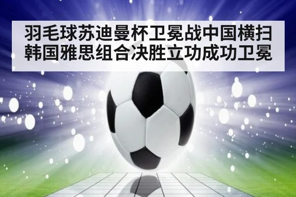 羽毛球苏迪曼杯卫冕战中国横扫韩国雅思组合决胜立功成功卫冕